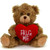 6" & 9" Valentine Teddy Bear with a Message on Holding Heart