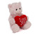 6" & 9" Valentine Teddy Bear with a Message on Holding Heart