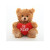 6" & 9" Valentine Teddy Bear with a Message on Holding Heart