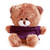 Qbeba brown keychain bear with Customizable tee 4"