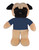 Plush Pug Bean Bag animal 8"
