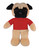 Plush Pug Bean Bag animal 8"