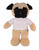 Plush Pug Bean Bag animal 8"