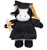 8" Graduation Cow Plush Toy | Graduation Plush in Cap & Gown