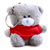 Qbeba gray keychain bear with Customizable tee 4"