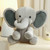 Soft Plush Elephant Gray 9"