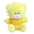 Qbeba yellow keychain bear with Customizable tee 4"