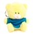 Qbeba yellow keychain bear with Customizable tee 4"