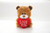 6″ Brown and Gray Valentine Bears Holding "Love You" Heart 