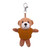4" Keychain - Brown bear with customized shirt