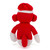 6″ Valentine Sock Monkey Plush | Valentine Monkey with Heart