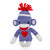 6″ Valentine Sock Monkey Plush | Valentine Monkey with Heart