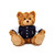 Teddy Bear Mocha 11" with Customizable Varsity Jacket