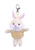 4" Keychain - Bunny with customized shirt