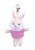4" Keychain - Bunny with customized shirt