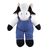 12″ & 8″ Plush Animal in Custom Jeans Overall | Custom Plush