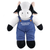 12″ & 8″ Plush Animal in Custom Jeans Overall | Custom Plush