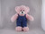 12″ & 8″ Plush Animal in Custom Jeans Overall | Custom Plush