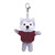 4" Keychain - Husky with customized shirt