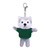 4" Keychain - Husky with customized shirt
