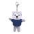 4" Keychain - Husky with customized shirt