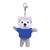 4" Keychain - Husky with customized shirt