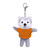 4" Keychain - Husky with customized shirt