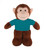 Plush Monkey Bean Bag animal 8"