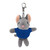 4" Keychain - Mouse with customized shirt