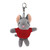 4" Keychain - Mouse with customized shirt
