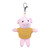 4" Keychain - Pig with customized shirt