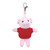 4" Keychain - Pig with customized shirt