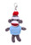 4" Keychain - Sock Monkey with customized shirt