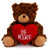 (Sample) 6" & 9" Valentine Teddy Bear with a Message on Holding Heart
