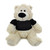 (Sample) Customized Cream Sophie Bear with tee shirt, sitting, 11