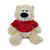 (Sample) Customized Cream Sophie Bear with tee shirt, sitting, 11