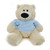 (Sample) Customized Cream Sophie Bear with tee shirt, sitting, 11