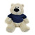 (Sample) Customized Cream Sophie Bear with tee shirt, sitting, 11