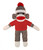 (Sample) Sock Monkey Original Bean Bag animal 10"