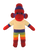 (Sample) 8″ Rainbow Custom Sock Monkey | Personalized Monkey Plush