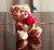 (Sample) 6" Valentine Teddy Bear Holding Red Roses | Valentine Plush