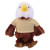 12" Eagle Plush in Customizable T-shirts | Custom Plush Toy