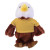 12" Eagle Plush in Customizable T-shirts | Custom Plush Toy