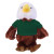 12" Eagle Plush in Customizable T-shirts | Custom Plush Toy