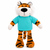 8" Standing Tiger with Custom T-shirts