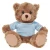 12" Beige Teddy Bear with Custom T-Shirts | Custom Plush Toy