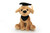 8" Graduation Dogs Plush in Black Scarf and Graduates Cap