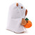 8" Halloween Capybara in Ghost Costume | Plush with Pumpkin