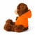 12" Brandon Chocolate Bear in Hoodie | Customizable Plush