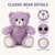 Purple Soft Bear 8"